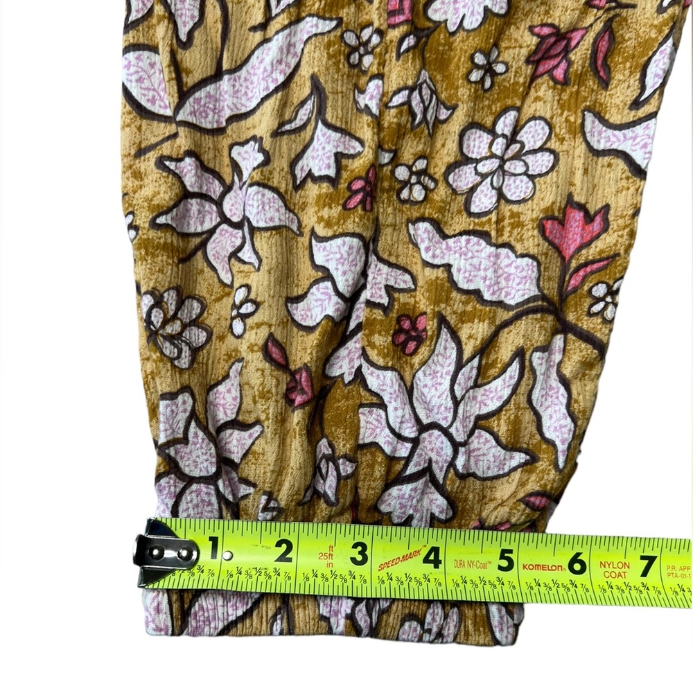 Aerie Yellow Smocked High Waisted Beach Pants Women's Size Medium - Picture 11 of 14